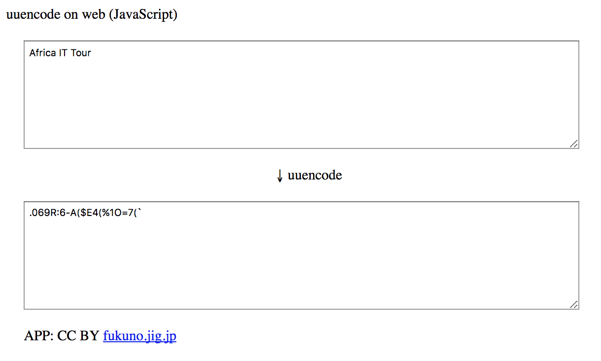 Uuencode On Web Javascript